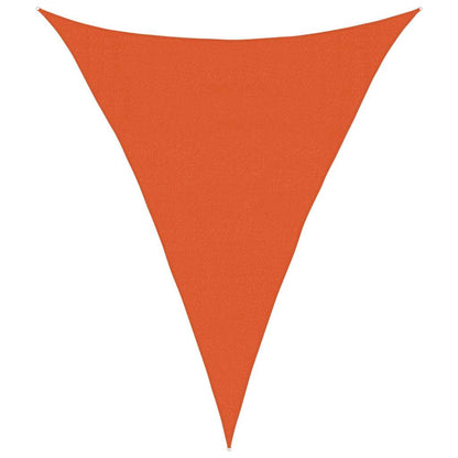 Sunshade Sail 160 g/m² Triangular Orange 3x4x4 m HDPE
