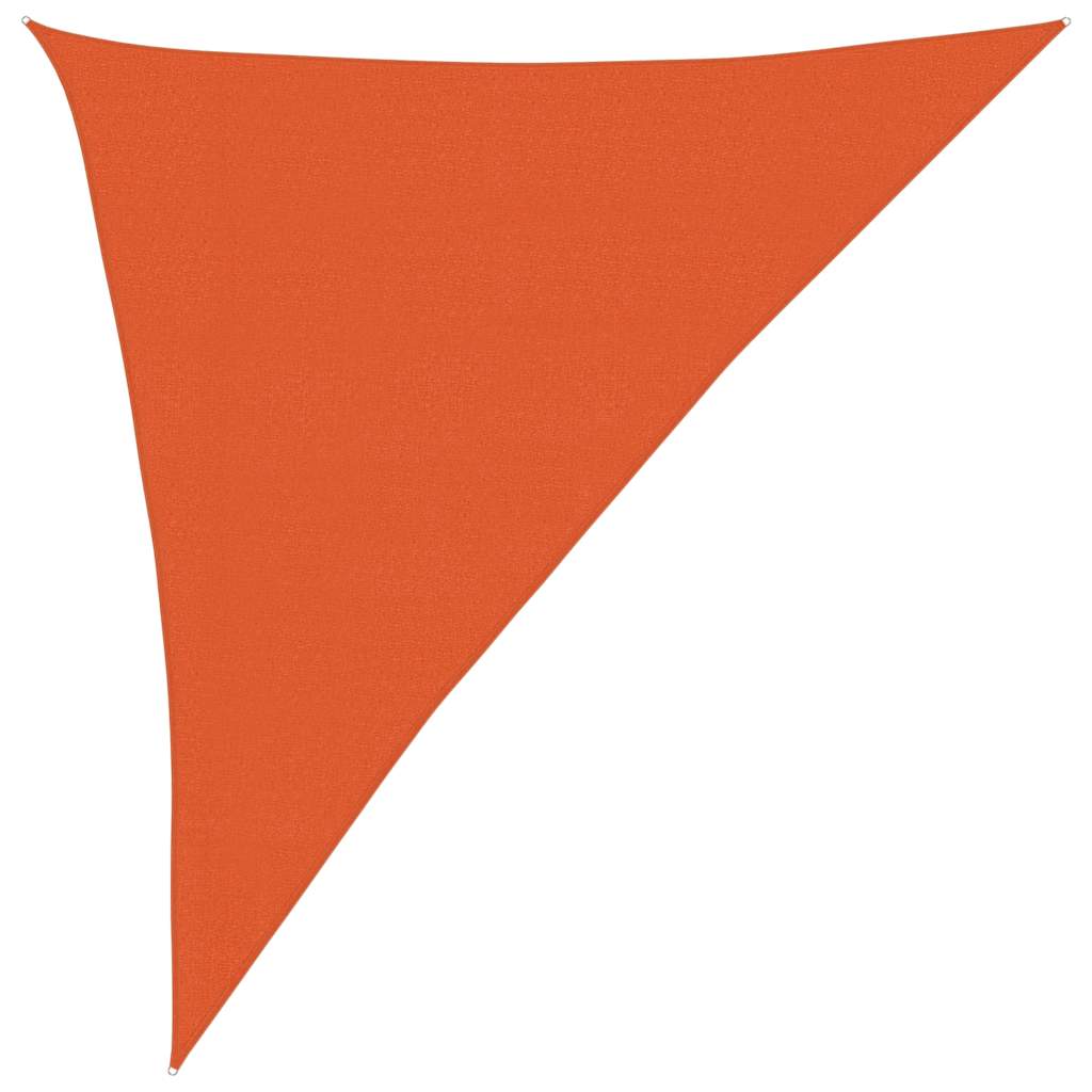 Sunshade Sail 160 g/m² Triangular Orange 3x4x5 m HDPE