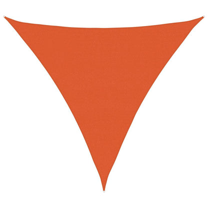 Sunshade Sail 160 g/m² Triangular Orange 5x5x5 m HDPE