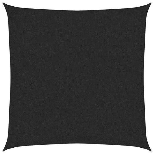 Sunshade Sail 160 g/m² Black 3.6x3.6 m HDPE