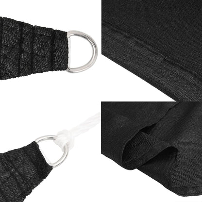 Sunshade Sail 160 g/m² Black 6x6 m HDPE