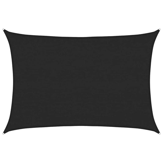 Sunshade Sail 160 g/m² Black 3.5x4.5 m HDPE