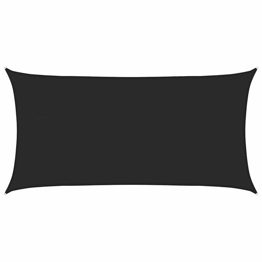 311740 vidaXL Sunshade Sail 160 g/m² Black 4x7 m HDPE