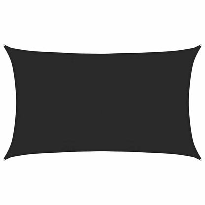 Sunshade Sail 160 g/m² Black 5x8 m HDPE