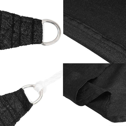 Sunshade Sail 160 g/m² Black 2.5x2.5x3.5 m HDPE