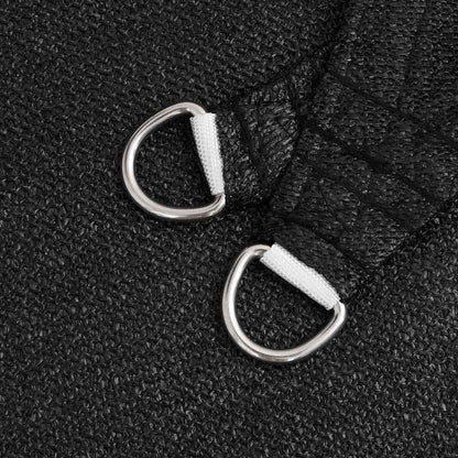 Sunshade Sail 160 g/m² Triangular Black 3x4x4 m HDPE