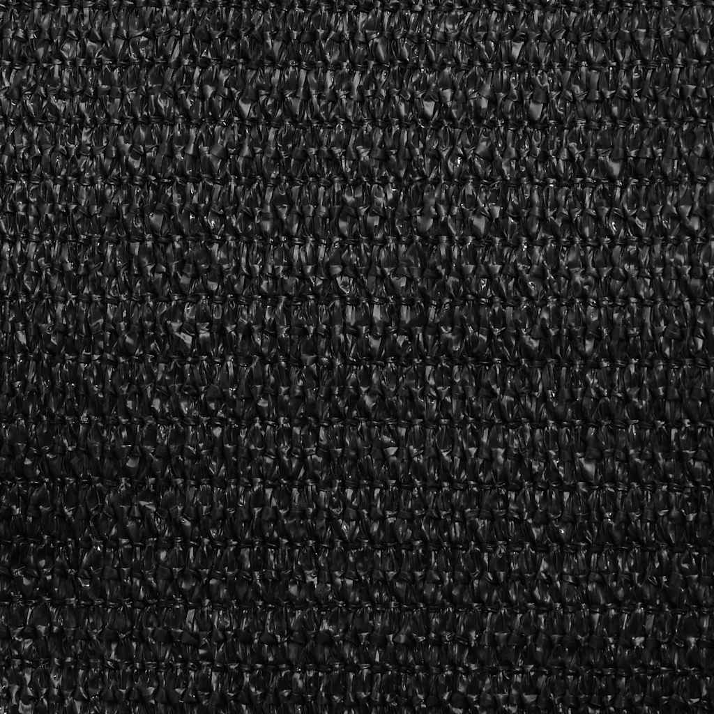 Sunshade Sail 160 g/m² Triangular Black 3x4x4 m HDPE