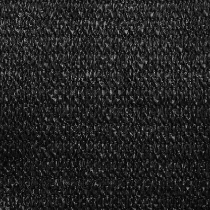 Sunshade Sail 160 g/m² Triangular Black 3x4x4 m HDPE