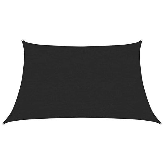Sunshade Sail 160 g/m² Black 3/4x2 m HDPE