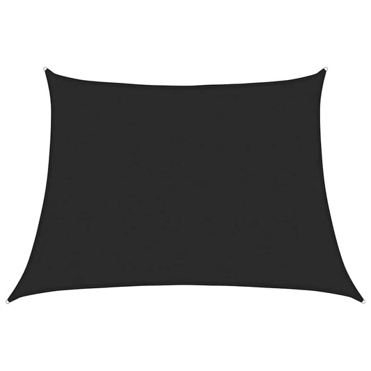 Sunshade Sail 160 g/m² Black 4/5x3 m HDPE