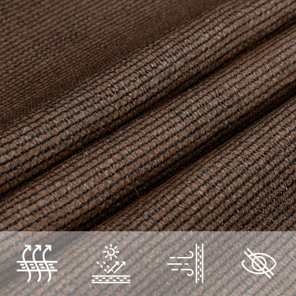 Sunshade Sail 160 g/m² Brown 6x6 m HDPE