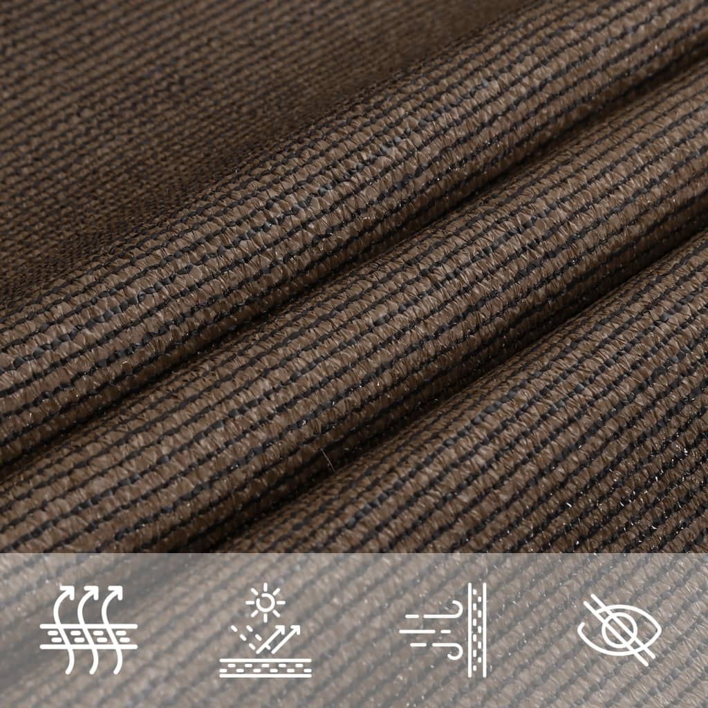 Sunshade Sail 160 g/m² Brown 2x3.5 m HDPE
