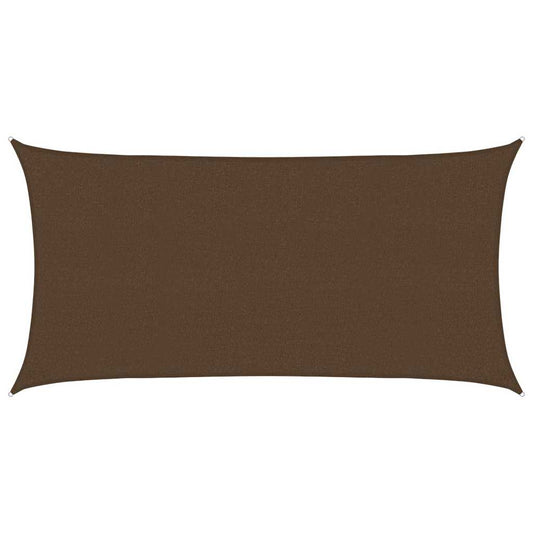 311786 vidaXL Sunshade Sail 160 g/m² Brown 2,5x5 m HDPE