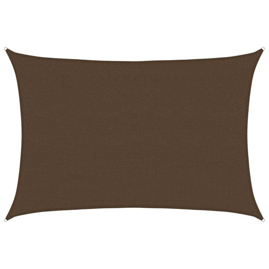 Sunshade Sail 160 g/m² Brown 4x6 m HDPE