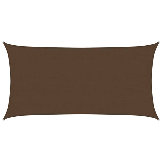 Sunshade Sail 160 g/m² Brown 4x7 m HDPE