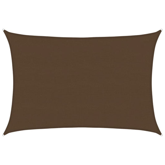 Sunshade Sail 160 g/m² Brown 5x6 m HDPE