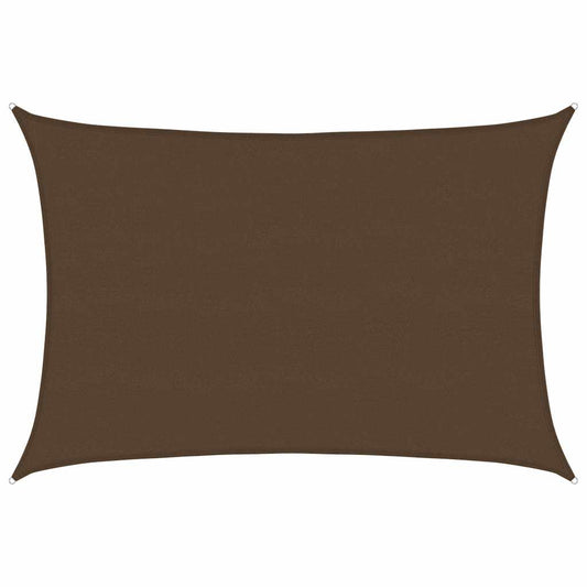 Sunshade Sail 160 g/m² Brown 5x7 m HDPE