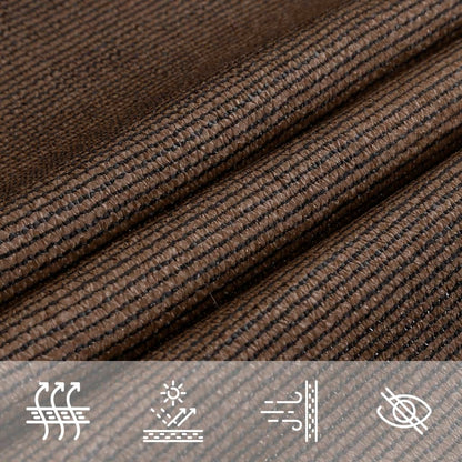 Sunshade Sail 160 g/m² Brown 3.5x3.5x4.9 m HDPE