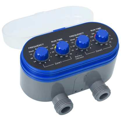 Double Outlet Water Timer with Ball Valves