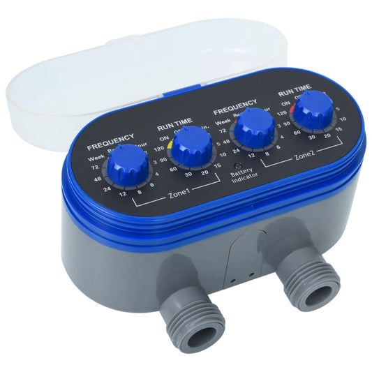 Double Outlet Water Timer with Ball Valves