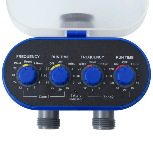 Double Outlet Water Timer with Ball Valves