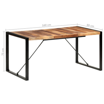 Dining Table 160x80x75 cm Solid Wood
