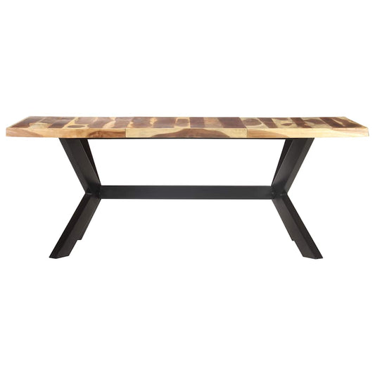 Dining Table | Honey | Solid Acacia Wood | Large | Industrial