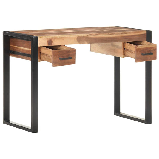 Desk | Natural wood and black