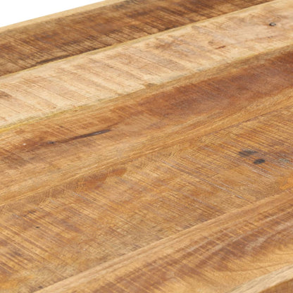 Dining Table 160x80x75 cm Solid Rough Mango Wood