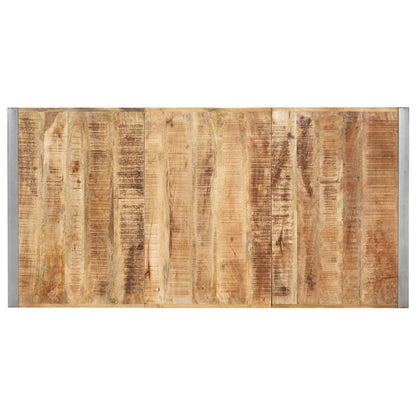 Dining Table 180x90x75 cm Solid Rough Mango Wood
