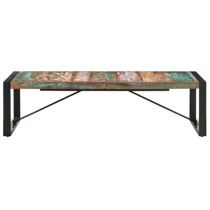 Coffee Table | Multicolour | Solid reclaimed wood, powder-coated steel