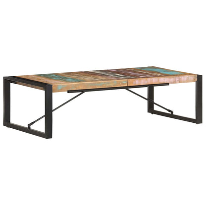 Coffee Table | Multicolour | Solid reclaimed wood, powder-coated steel