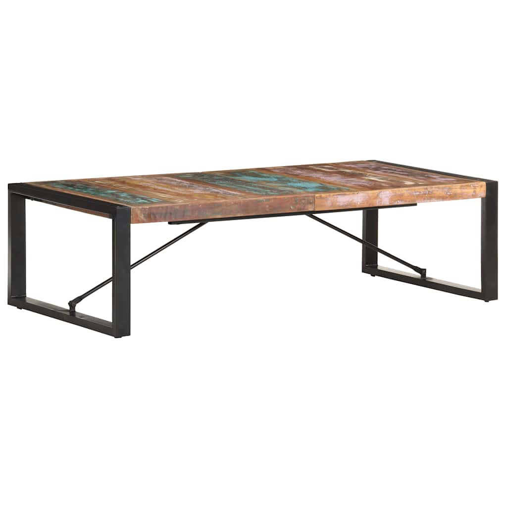 Coffee Table | Multicolour | Solid reclaimed wood, powder-coated steel
