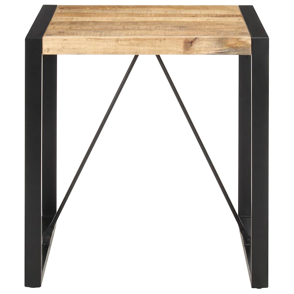 321596 vidaXL Dining Table 70x70x75 cm Solid Rough Mango Wood