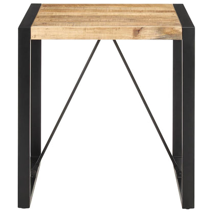 321596 vidaXL Dining Table 70x70x75 cm Solid Rough Mango Wood