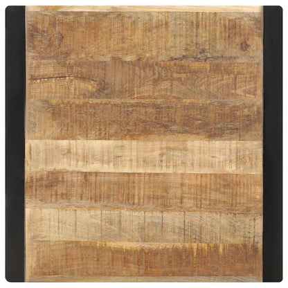 321596 vidaXL Dining Table 70x70x75 cm Solid Rough Mango Wood