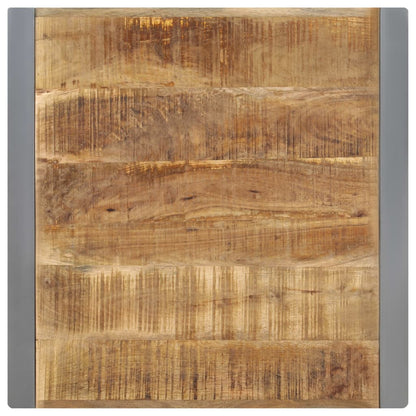 Dining Table 70x70x75 cm Solid Rough Mango Wood