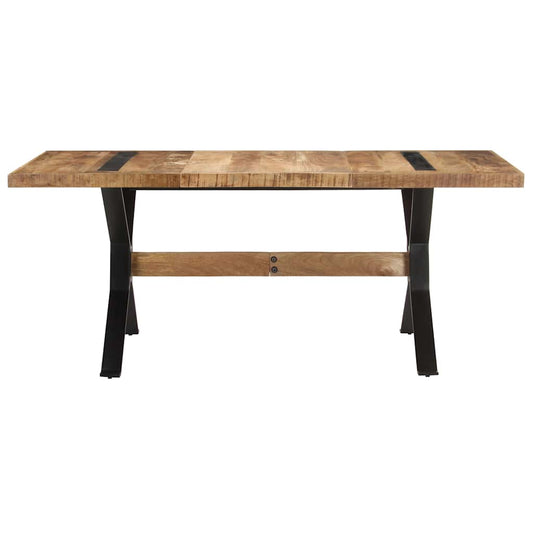 Dining Table | Natural wood | Rough mango wood, powder-coated steel
