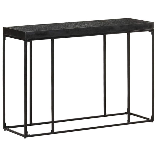 Console Table | Black | Solid Acacia and Mango Wood, Powder-Coated Steel