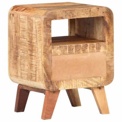321616 vidaXL Bedside Cabinet 30x30x41 cm Rough Mango Wood