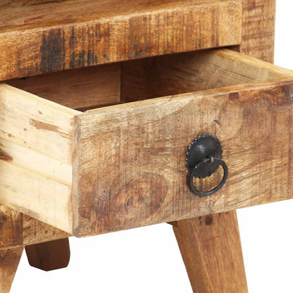 321616 vidaXL Bedside Cabinet 30x30x41 cm Rough Mango Wood