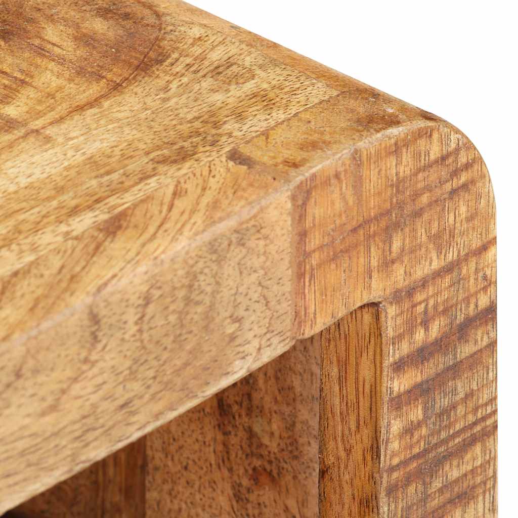 321616 vidaXL Bedside Cabinet 30x30x41 cm Rough Mango Wood