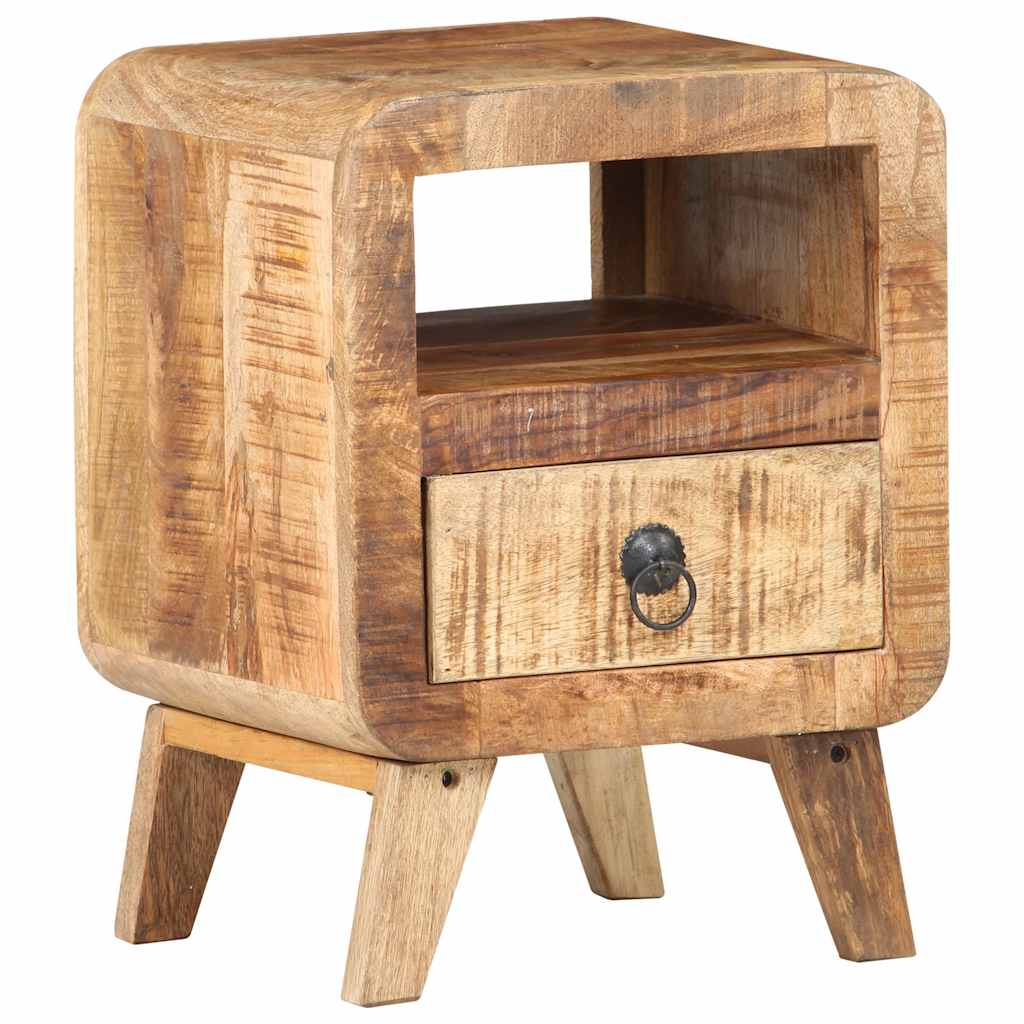 321616 vidaXL Bedside Cabinet 30x30x41 cm Rough Mango Wood