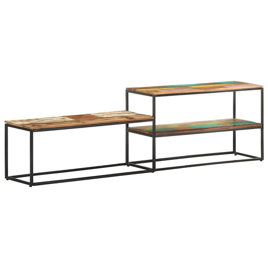 TV Cabinet | Mixed Colour | Solid Reclaimed Wood | Large | TV Cabinet