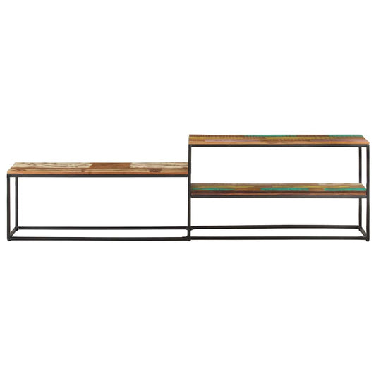 TV Cabinet | Mixed Colour | Solid Reclaimed Wood | Large | TV Cabinet