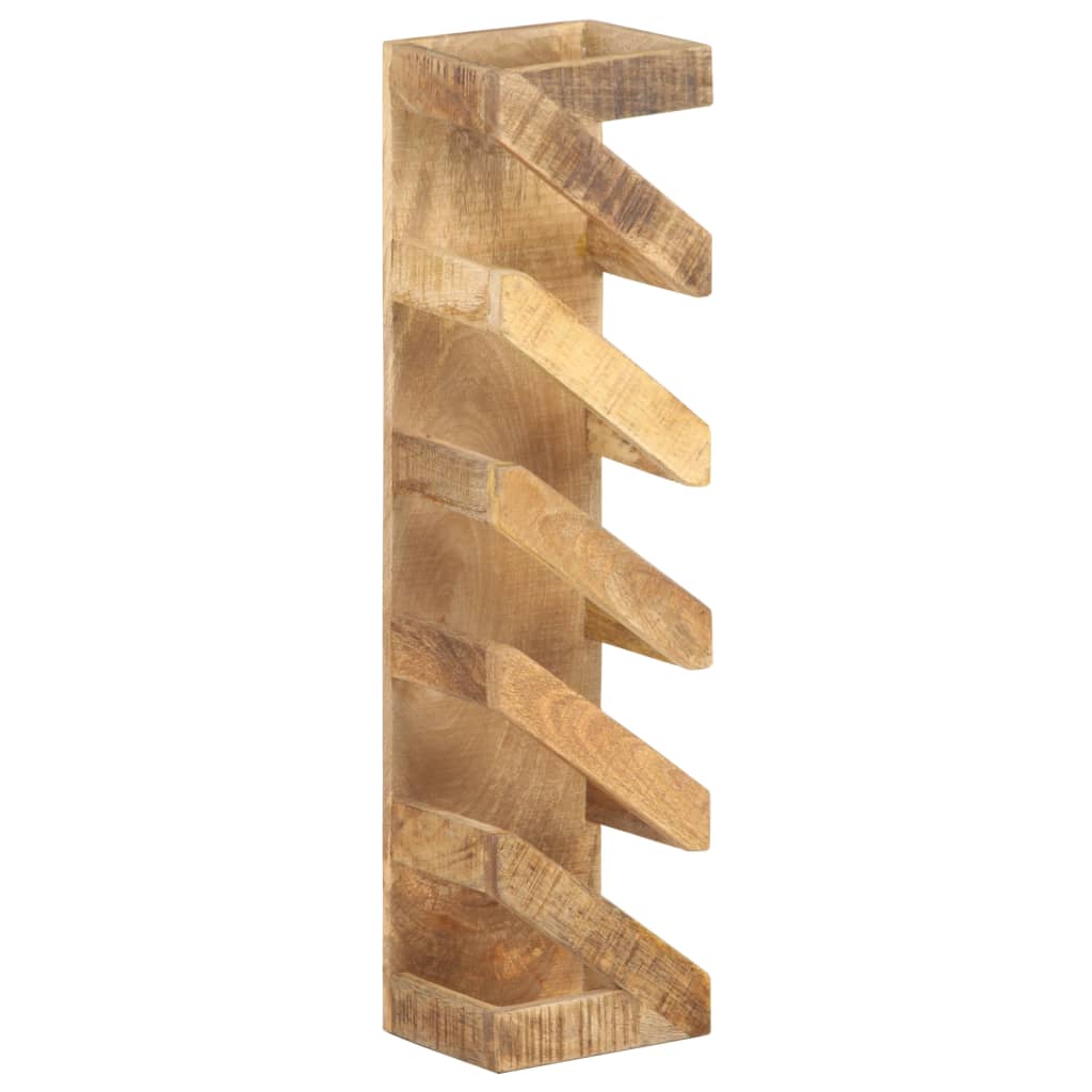 Wine Rack for 5 Bottles Solid Mango Wood