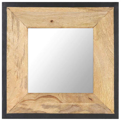 321629 vidaXL Mirror 50x50 cm Solid Mango Wood