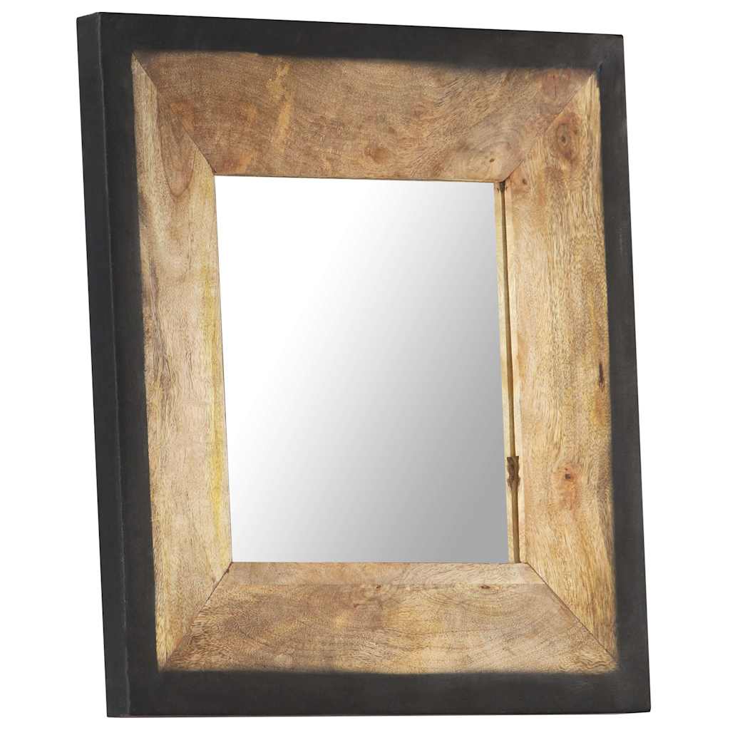 321629 vidaXL Mirror 50x50 cm Solid Mango Wood