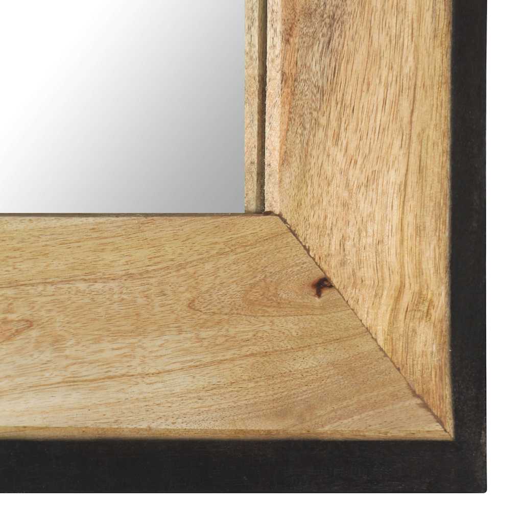 321629 vidaXL Mirror 50x50 cm Solid Mango Wood