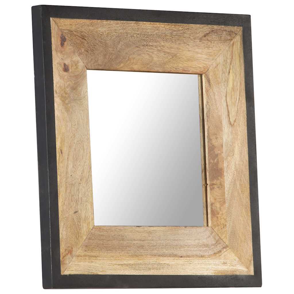 321629 vidaXL Mirror 50x50 cm Solid Mango Wood